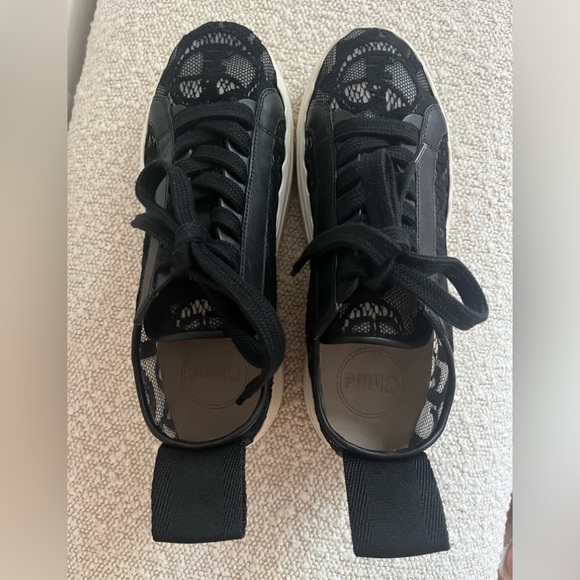 Chloe, LAUREN SNEAKER in black lace. Excellent condition! - Picture 15 of 15